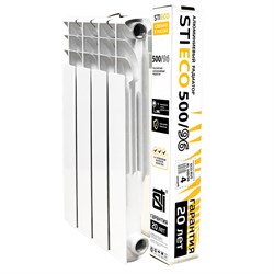 Радиатор алюминиевый STI ECO RUS AL 500/96 4 сек. 8531650000000 - фото 2387573