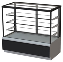 Витрина кондитерская KAYMAN K-ВК-900 квадро серебро E80597 - фото 2921552