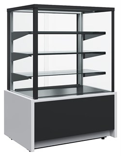 Витрина кондитерская Carboma KC70 VM 1,3-1 Light Техно (9006-9005, черная) E79510 - фото 2921586