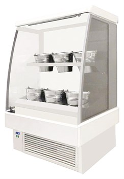Горка холодильная цветочная ES-SYSTEM K RCS SCORPION 02 MINI FL 0,9 белая E55050 - фото 2928142