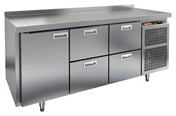 Стол холодильный HICOLD GN 122/TN с бортом E26038 - фото 2939354