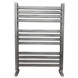 Водяной полотенцесушитель Ника ЛМ-6 80/50 Matt Antique Silver с вентилями M190016 - фото 4313376