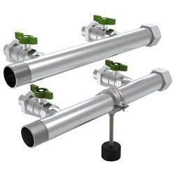 Коллектор Grundfos CMBE TWIN 1 1/2 х1 , 4вых., c шаровыми кранами, сталь нерж. 99229422~ - фото 4496606