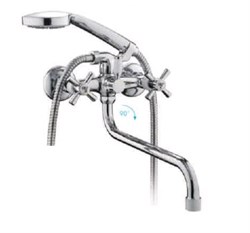 Смеситель для ванны FRAP 22118-7 излив 320 мм T0010561 - фото 4515781