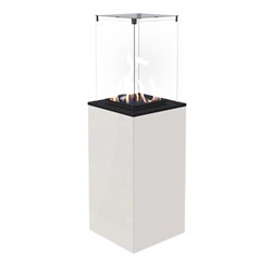 Газовый уличный обогреватель Kratki PATIO MINI/M/G31/37MBAR/B - белое стекло, с ручным управлением M64644 - фото 4588588