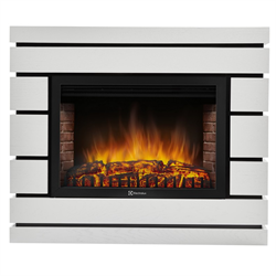 Пристенный электрокамин Electrolux EFP/P-3020LS с порталом Firelight Moderno 30 белый дуб M131162 - фото 4744915