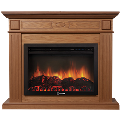 Пристенный электрокамин Electrolux EFP/P-2720RLS с порталом Firelight Bianco 25 дуб M134415 - фото 4746557