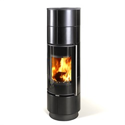 Дровяная печь THORMA DELIA Ceramic EXTRA, черная/керамика черная M201172 - фото 4765125