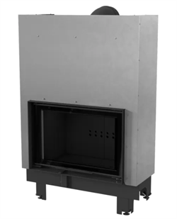 Фронтальная дровяная топка Kratki MBO/G черная футеровка M213609 - фото 4769704