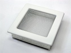 Вентиляционная решетка для камина Kratki 17х17 белая 17B M111883 - фото 4770780