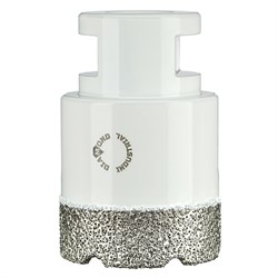 Алмазная коронка Diamond Industrial 40 мм Universal по керамограниту, керамике и камню, вакуумная пайка, M14 167-172733 - фото 4831612