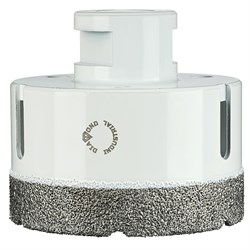 Алмазная коронка Diamond Industrial 70 мм Universal по керамограниту, керамике и камню, вакуумная пайка, M14 167-172738 - фото 4831703