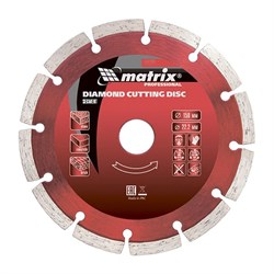 Алмазный диск MATRIX 200х22,2 мм (сухая резка) 142-121286 - фото 4836160