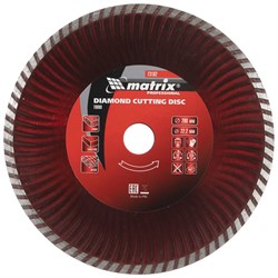 Алмазный диск MATRIX Турбо 200х22,2 мм (сухая резка) 142-119355 - фото 4836175