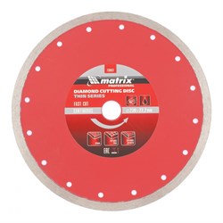 Алмазный диск MATRIX 230х22,2 мм (тонкий мокрая резка) 142-119343 - фото 4836293