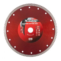 Алмазный диск MATRIX 230х22,2 мм (сухая/мокрая резка) 142-119342 - фото 4836303
