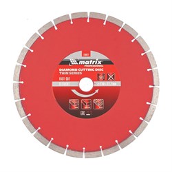 Алмазный диск MATRIX 230х22,2 мм (тонкий сухая резка) 142-121293 - фото 4836309