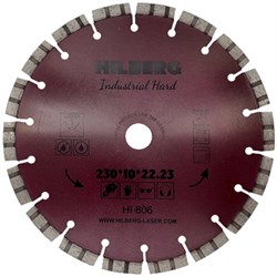 Диск алмазный Hilberg Industrial Hard Laser 230x10x22,2 мм 142-071977 - фото 4836625