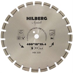 Диск алмазный Hilberg Asphalt Laser 400 мм (сегментный, с защитным зубом) 142-022762 - фото 4837119