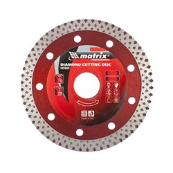 Алмазный диск MATRIX 125х22,2 мм (сухая/мокрая резка) 142-121278 - фото 4839390