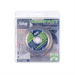 Алмазный диск Fubag Slim Fast 115х22,2 мм 142-098504 - фото 4839731