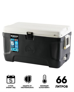 Термоконтейнер Igloo MaxCold 70 Carb M200433 - фото 4922565