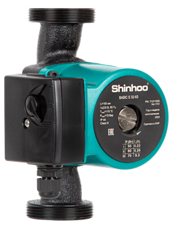 Насос для отопления SHINHOO BASIC S 32-6S 230V 180мм M227375 - фото 5314795