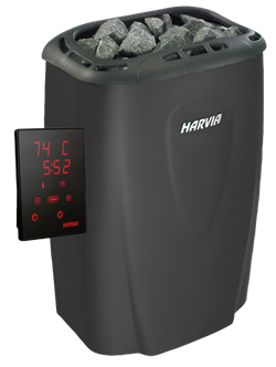 Электрическая печь HARVIA Moderna V45XE Black с выносным пультом в комплекте M185467 - фото 5340259