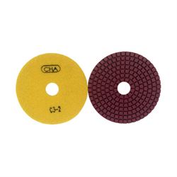 Алмазный гибкий шлифовальный диск CHA C3 50x2,0 №2 мрамор wet желтый 603-088971 - фото 5349476