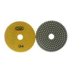 Алмазный гибкий шлифовальный диск CHA C3 50x2,0 №4 мрамор wet желтый 603-088973 - фото 5349479