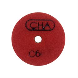 Алмазный гибкий шлифовальный диск CHA C6 50x7,0 №2 гранит wet красный 603-088983 - фото 5349509