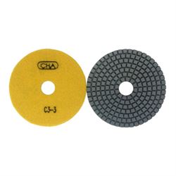 Алмазный гибкий шлифовальный диск CHA C3 100x2,0 №3 мрамор wet желтый 603-088976 - фото 5349627