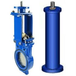 Задвижка шиберная DN GVKN1331N-2W-Fb Ду250 Ру10/6 двусторонняя, межфланцевая, клин - однодисковый, шпиндель - невыдвижной, корпус - чугун, уплотнение - NBR, с ISO-фланцем, круглым штоком, колонкой управления F14 (ОСТ тип В) 2500мм, под электропривод D040-08306 - фото 5365448
