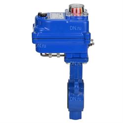 Затвор дисковый поворотный DN WBV0232E-2W-Fb Ду25 Ру16, корпус - алюминевый сплав, диск - нержавеющая сталь 316L, уплотнение - EPDM, с 1/4-оборотным электроприводом QT-N-003EM-O1-220VAC-У1 blue 220В D050-24853 - фото 5393462