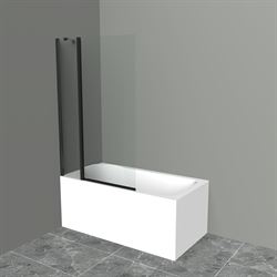 Шторка на ванну BelBagno шторка 100х150, UNO-V-11-100/150-C-NERO T0060265 - фото 5406094