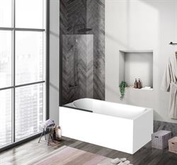 Шторка на ванну BelBagno шторка 90х150, UNO-V-1-90/150-C-NERO T0060276 - фото 5406099