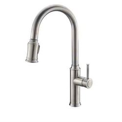 Смеситель для кухни BelBagno с выдвижным изливом, двухрежимный, нержавеющая сталь, исполнение сатин, BB-LAM58-IN T0060055 - фото 5406646