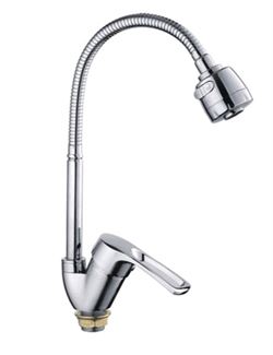 Смеситель для кухни FRAP 43701-B с гибким изливом T0010755 - фото 5407426