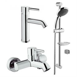 Комплект из смесителей VITRA Minimax S комплект 3F для душа A49153EXP T0029785 - фото 5428255