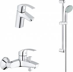 Комплект из смесителей Grohe Комплект для ванны 3 в 1 Eurosmart 2015 124446 T0012516 - фото 5428268