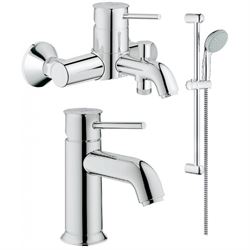Комплект из смесителей Grohe Комплект для ванны 3 в 1 BauClssic 124404 T0012514 - фото 5428275