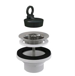 ALCA PLAST Водослив для умывальника 5/4 с нержавеющей решеткой d 63 мм A31 T0000343 - фото 5443066