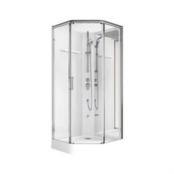 Душевая кабина Aquanet Passion P 2.0 пентагональная, 900x900, зеркало, хром, 00263870 T263870 - фото 5445866