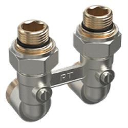 Узел нижнего подключения Royal Thermo угловой 1/2 х3/4  EK (никель) M215411 - фото 5655890