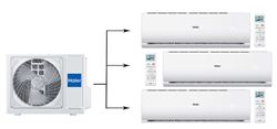Мульти сплит-система на 3 комнаты Haier Leader Super Match 3U70S2SR5FA/AS07TS6HRA-M/AS09TS6HRA-M*2шт M223886 - фото 5739372