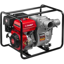 Мотопомпа бензиновая ЗУБР МПГ-1800-100 для грязной воды 182-075004 - фото 5940609