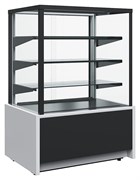 Витрина нейтральная Carboma KC70 N 0,9-1 Light Техно (без агрегата, 9006-9005, черная) E100977