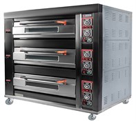 Печь хлебопекарная Miratek BK-39G + каменный под (3 яруса) + пароувлажнение E81956