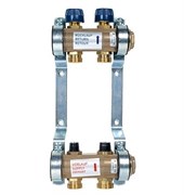 Коллектор Watts HKV 1 х3/4 , 2вых., c клапанами, латунь, (компл) 10004172