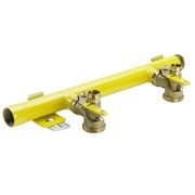 Коллектор Viega Profipress G G2345S 1 1/2 х1 1/2 , 2вых., c шаровыми кранами, сталь Vgas-6 618179